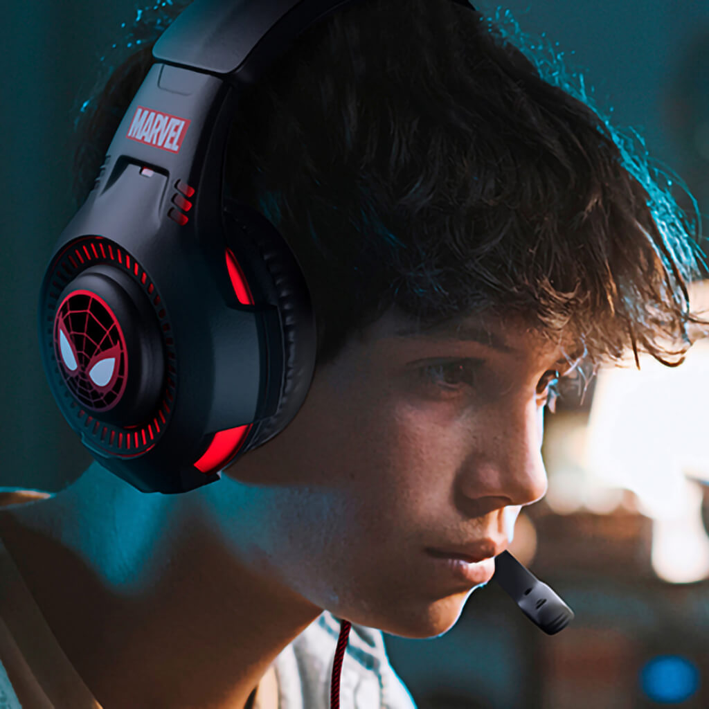 Audífonos Alámbricos de Diadema Gaming Marvel Spider-Man