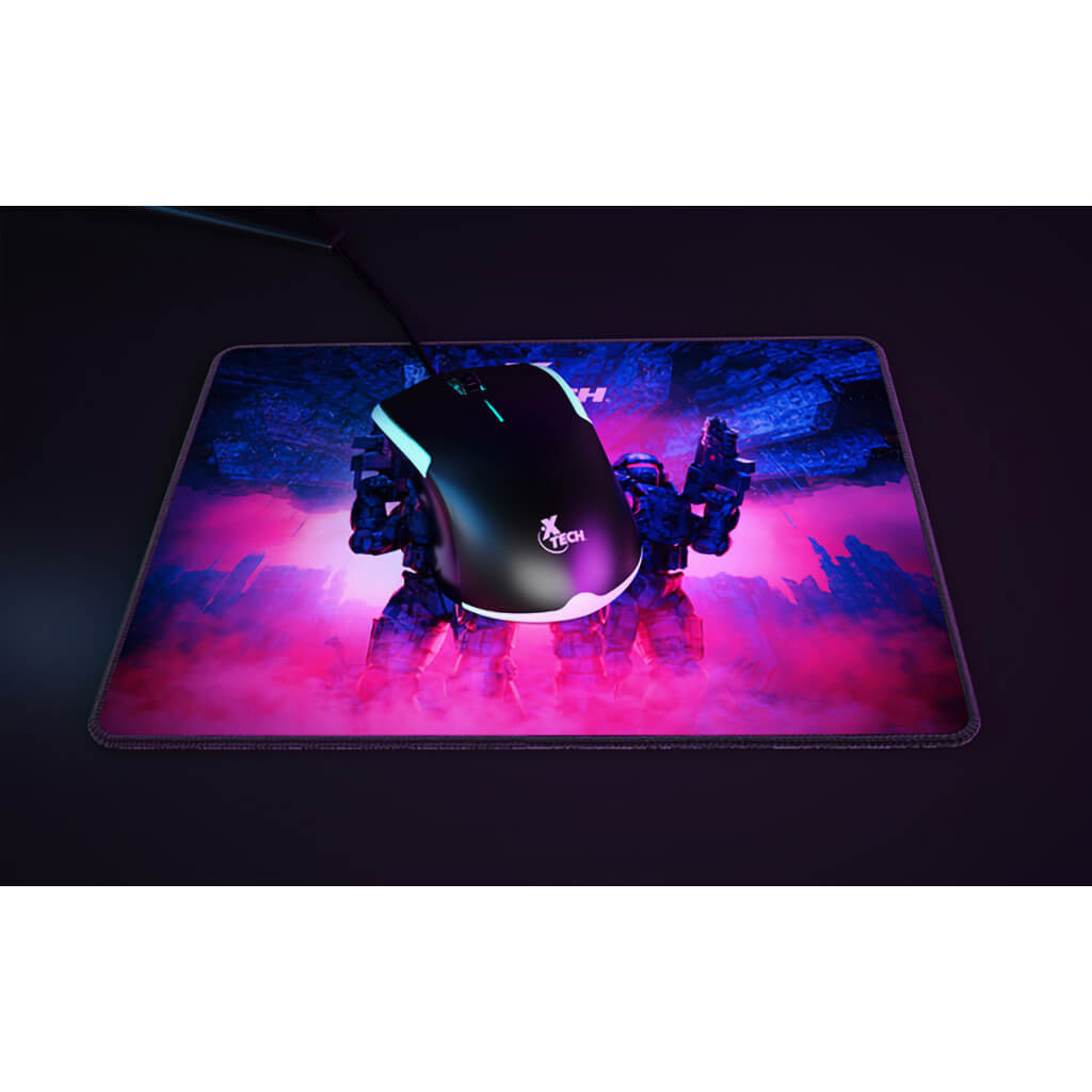 Set Teclado Mouse Alámbrico y Mouse Pad Gaming Hasha XTK-535S, 3 Piezas