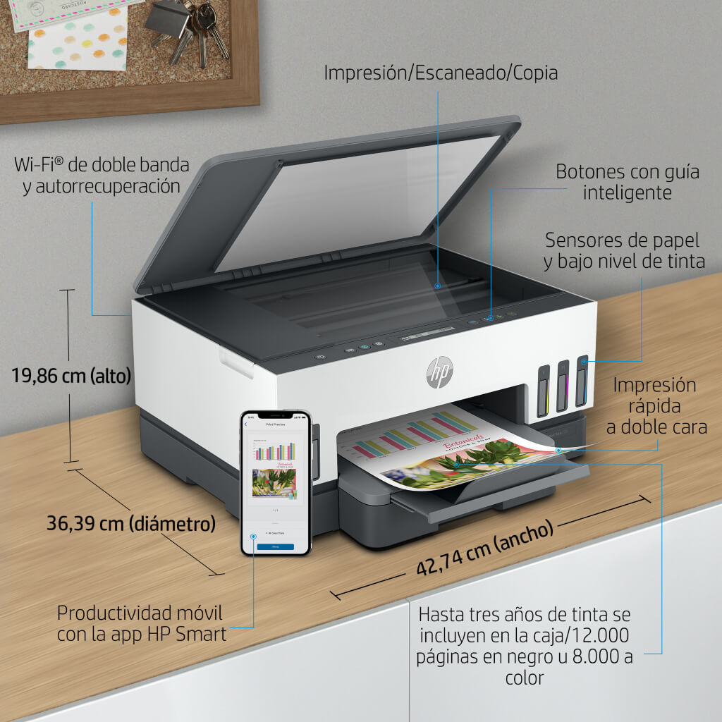 Impresora Multifuncional Smart Tank 720 6UU46A