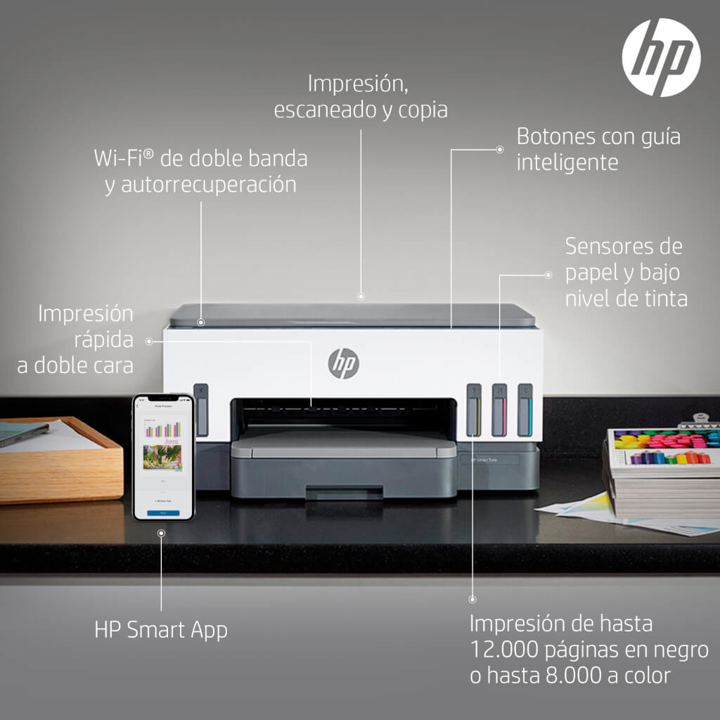 Impresora Multifuncional Smart Tank 720 6UU46A