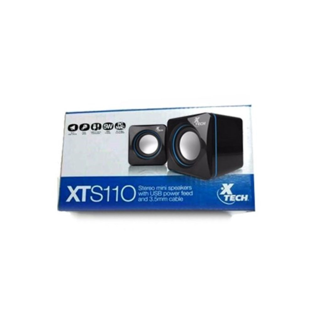 Parlantes Alámbricos Estéreo USB (XTS-110)