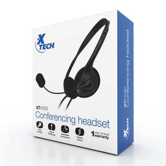 Audífonos Alámbricos de Diadema para Videoconferencias (XTH-230)