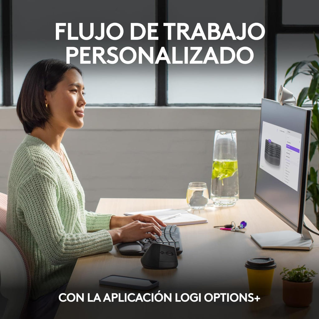 Teclado Inalámbrico Ergonómico Wave Keys en Español (920-012278)