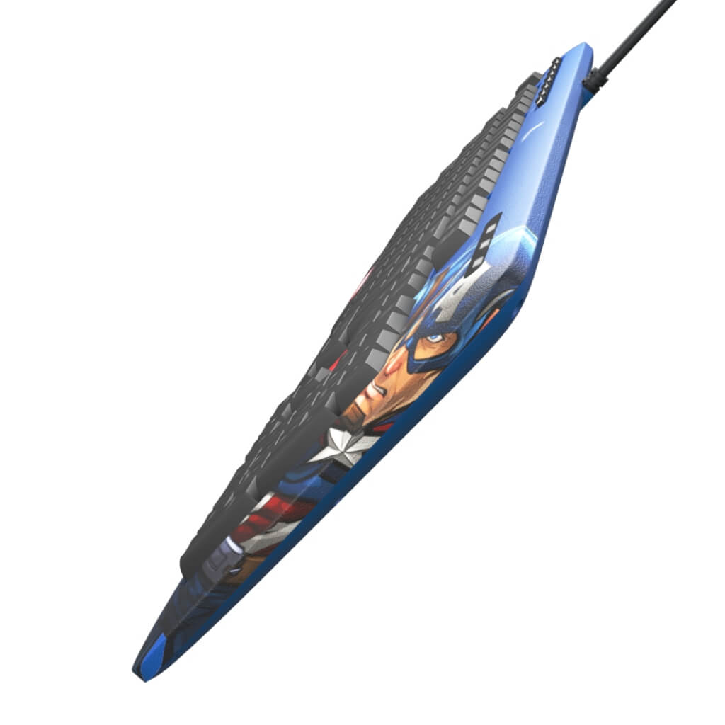 Teclado Alámbrico en Español Marvel Captain America