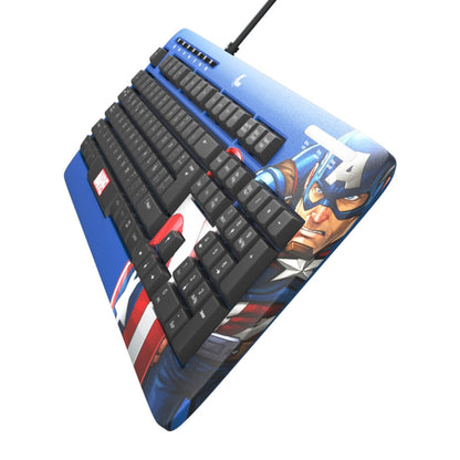 Teclado Alámbrico en Español Marvel Captain America
