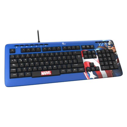Teclado Alámbrico en Español Marvel Captain America