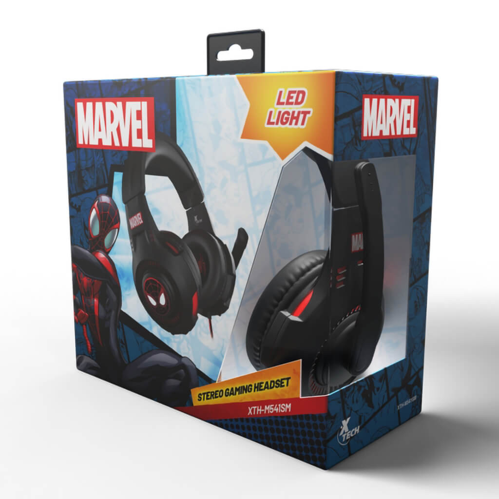 Audífonos Alámbricos de Diadema Gaming Marvel Spider-Man