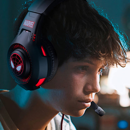 Audífonos Alámbricos de Diadema Gaming Marvel Spider-Man