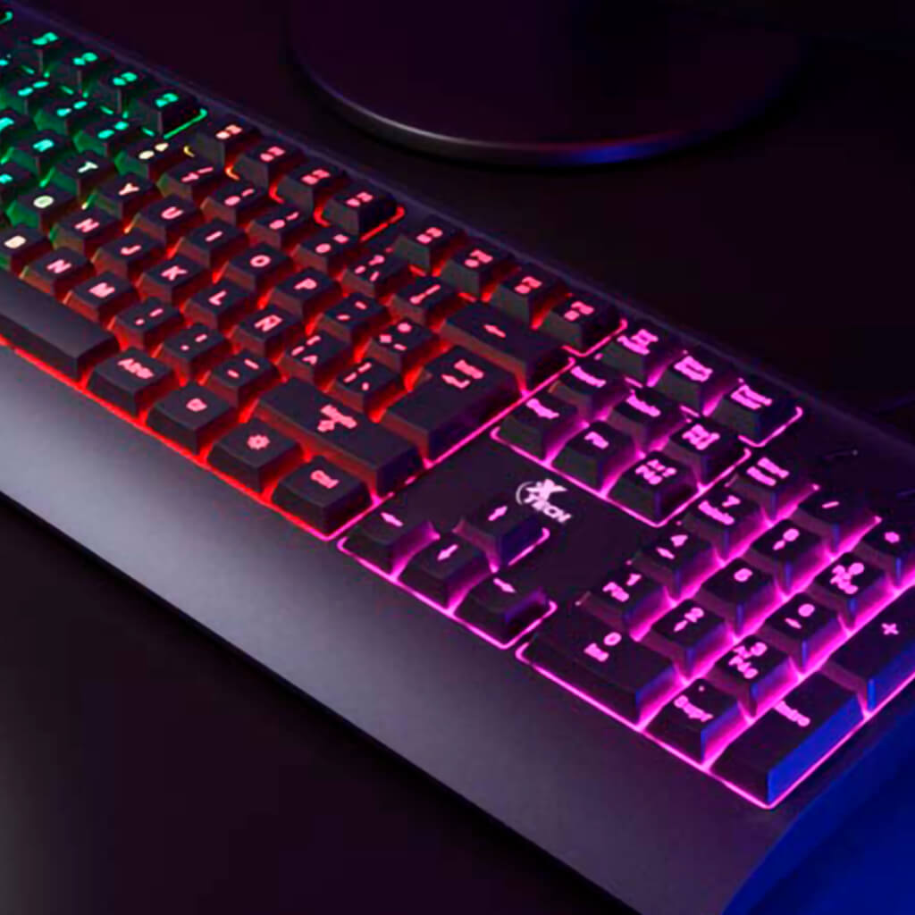Teclado Alámbrico Gaming Retroiluminado Chevalier, XTK-505S
