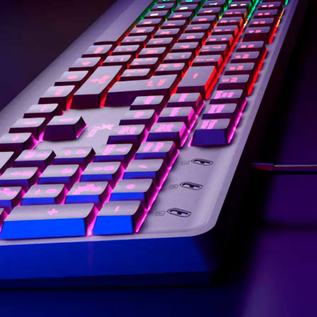 Teclado Alámbrico Gaming Retroiluminado Chevalier, XTK-505S