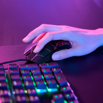 Mouse Alámbrico Gaming Óptico USB Marvel Spider-Man