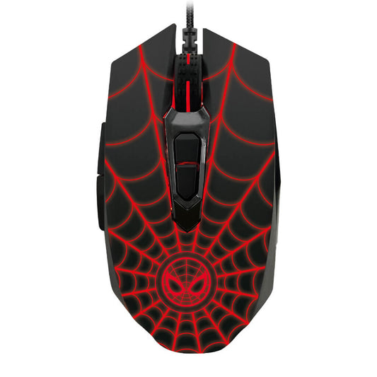 Mouse Alámbrico Gaming Óptico USB Marvel Spider-Man