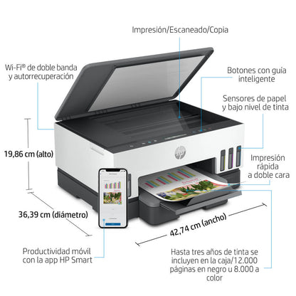 Impresora Multifuncional Smart Tank 720 6UU46A