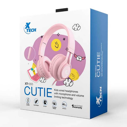 Audífonos Alámbricos de Diadema para Niños Cutie (XTH-355)