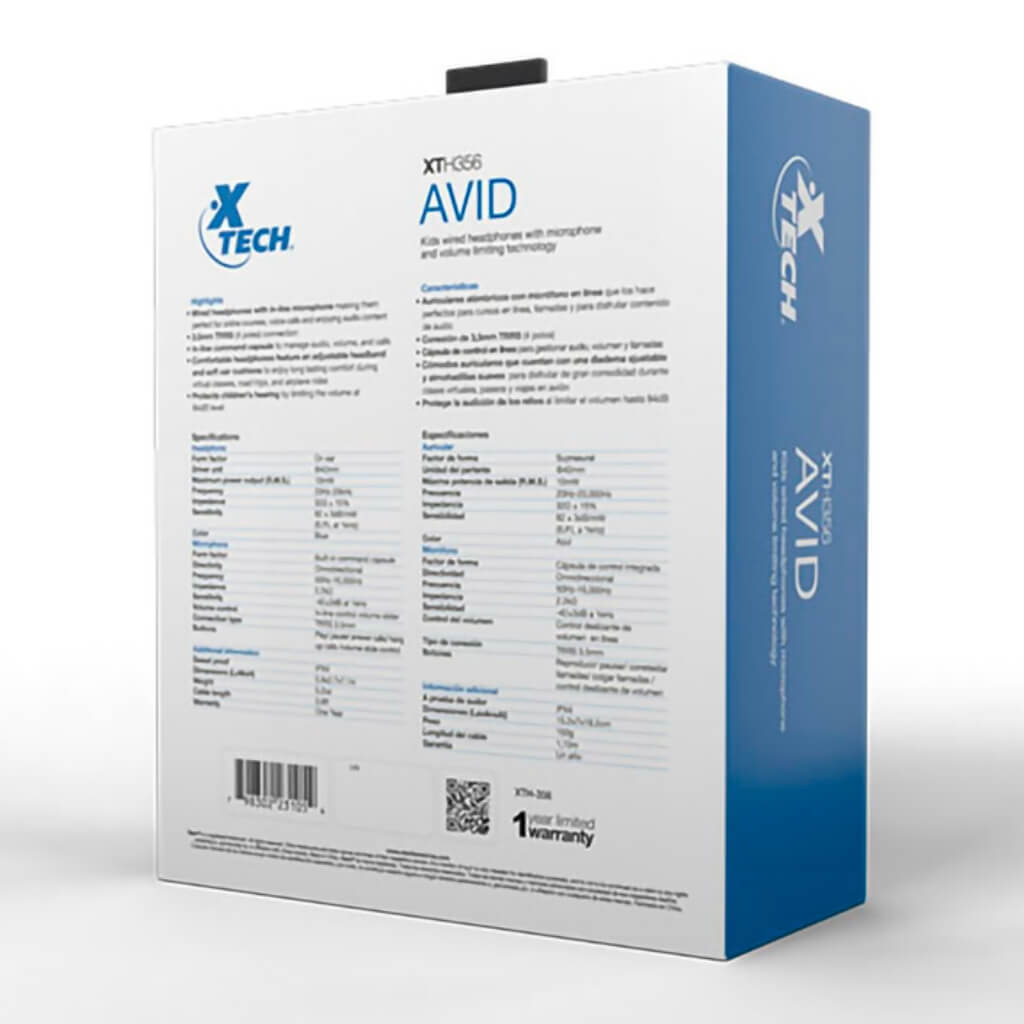 Audífonos Alámbricos de Diadema para Niños Avid (XTH-356)