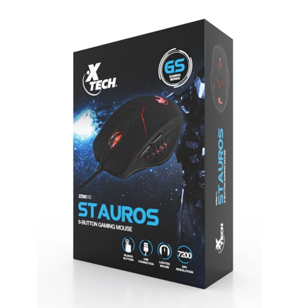 Mouse Alámbrico Gaming 6 Botones Stauros