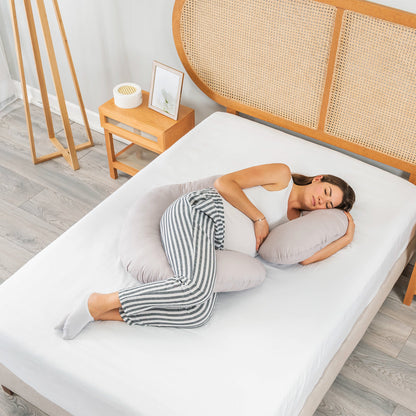 ALMOHADA BODY COMFORT WASHED GRIS