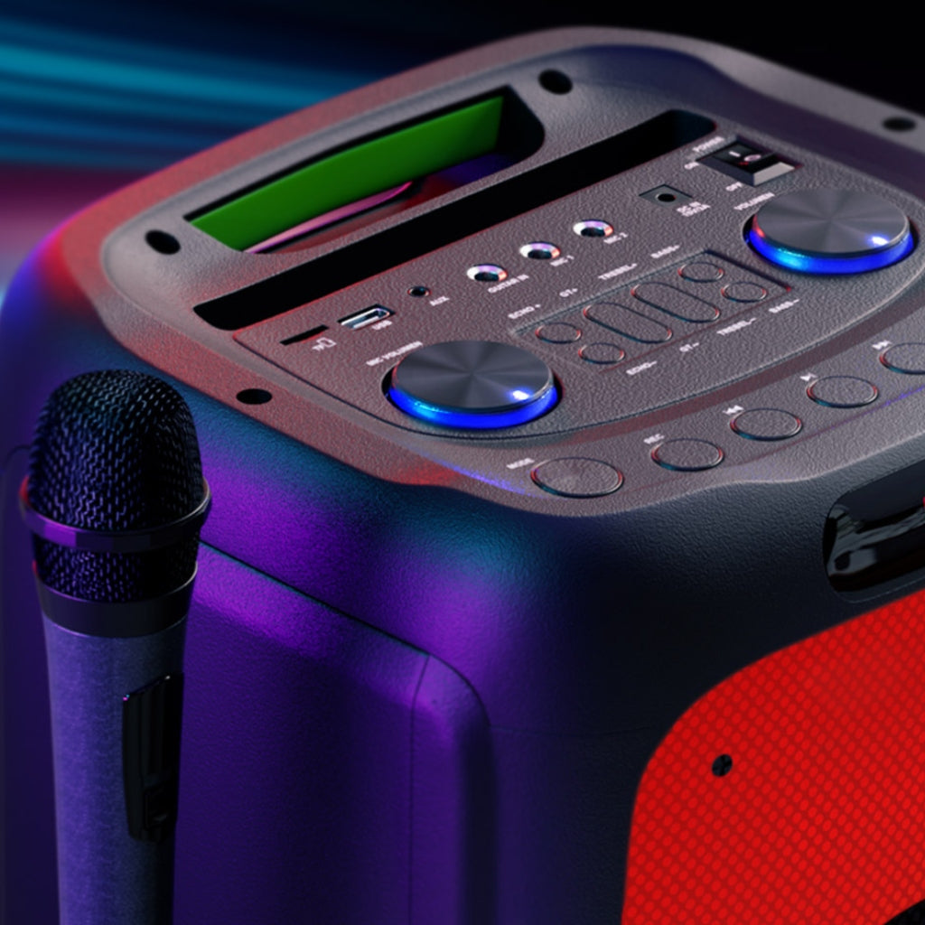 Parlante Inalámbrico Portátil con Micrófono BoomFire Pro (KLS-662)