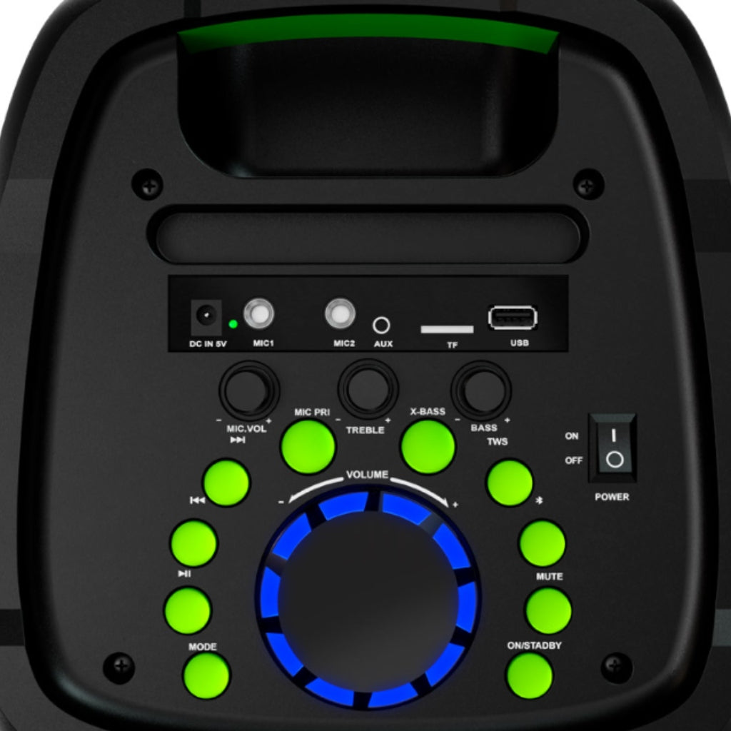 Parlante Inalámbrico Portátil con Micrófono BoomFire X (KLS-652)