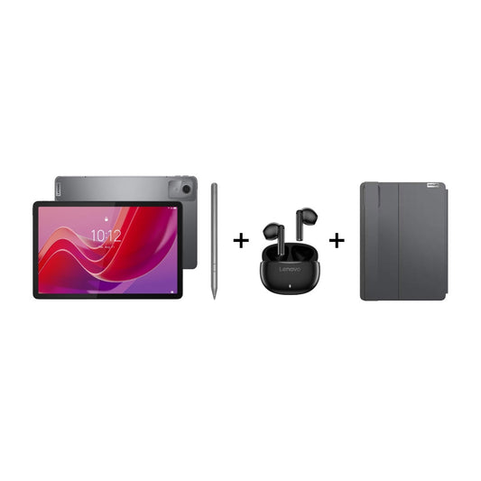 Tablet 11" Tab M11 128GB LTE, ZADB0387PA + Audífonos Inalámbricos TWS E310 + Funda Tipo Folio + Lápiz Tab Pen Plus