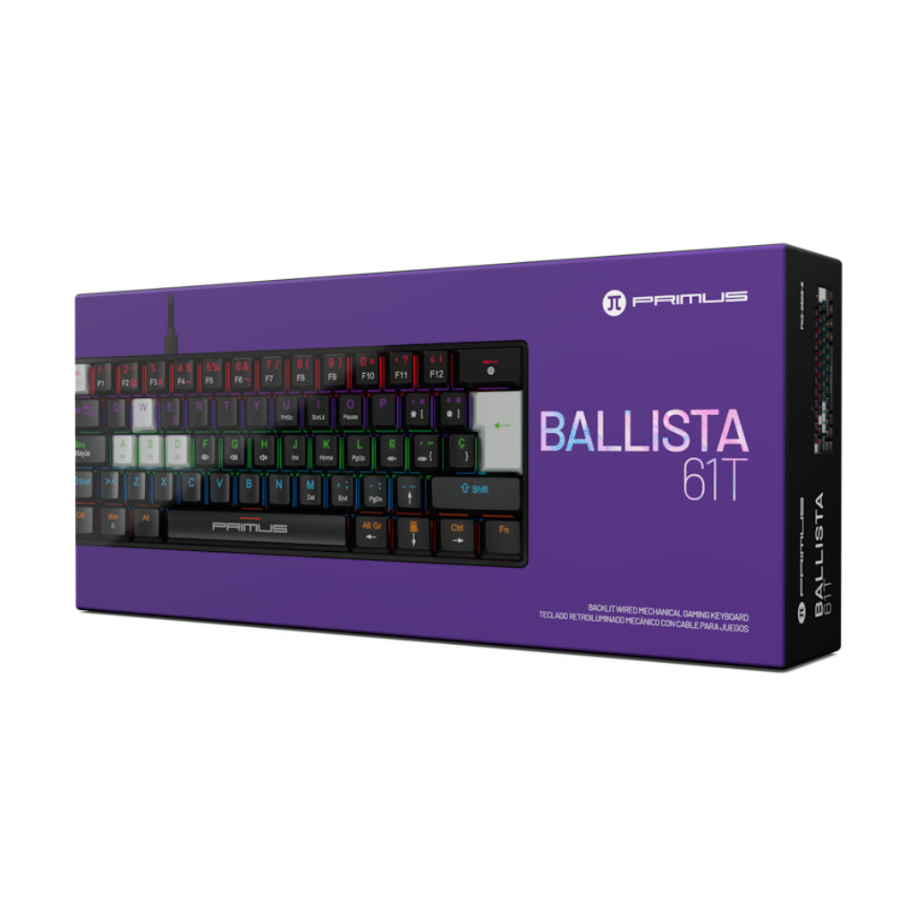 Teclado Alámbrico Gaming BALLISTA 61T, PKS-060