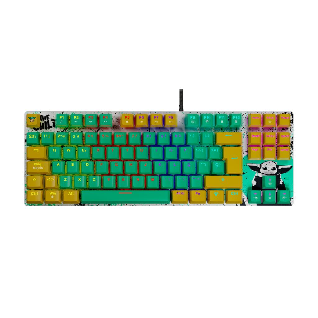 Teclado Alámbrico Mecánico Gaming Grogu Ballista 80T, Español