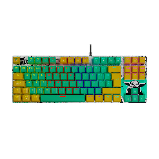Teclado Alámbrico Mecánico Gaming Grogu Ballista 80T, Español