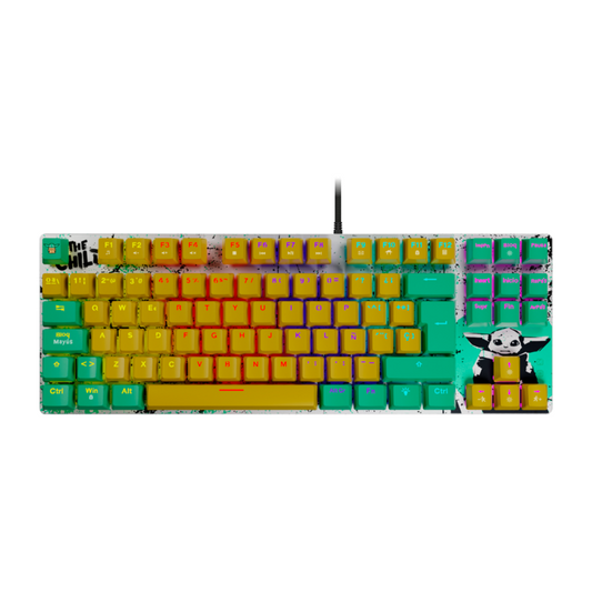 Teclado Alámbrico Mecánico Gaming Grogu Ballista 80T, Español