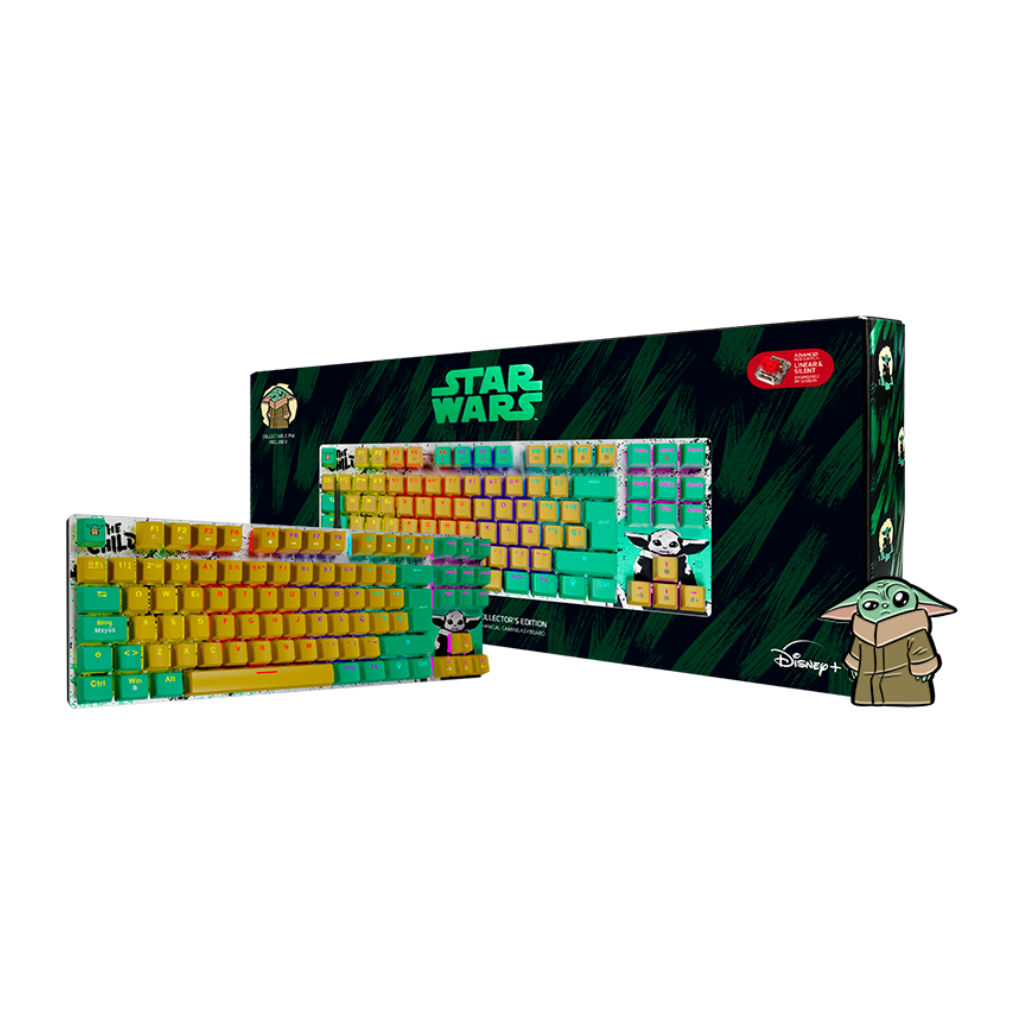 Teclado Alámbrico Mecánico Gaming Grogu Ballista 80T, Español