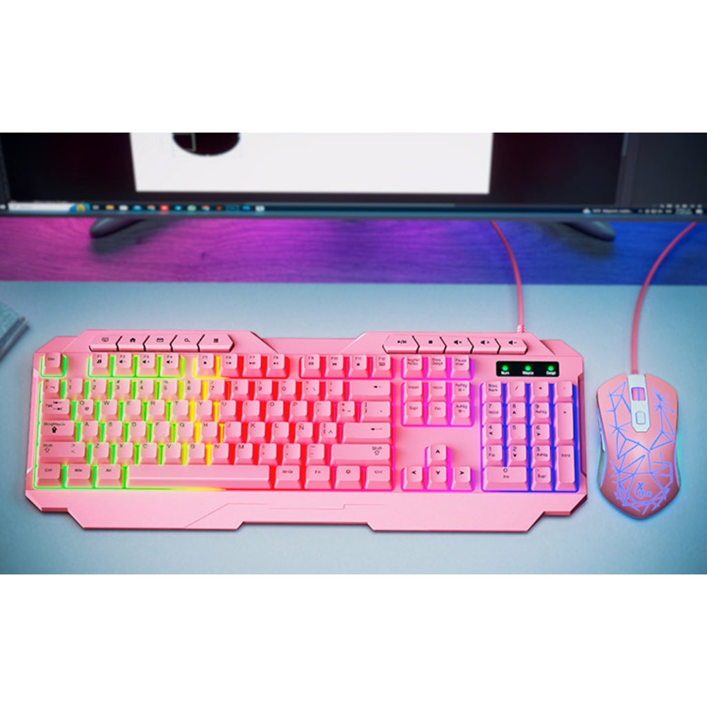Kit Teclado y Mouse Alámbrico Gaming, XTK-540S