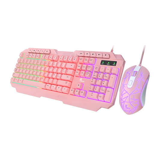 Kit Teclado y Mouse Alámbrico Gaming, XTK-540S