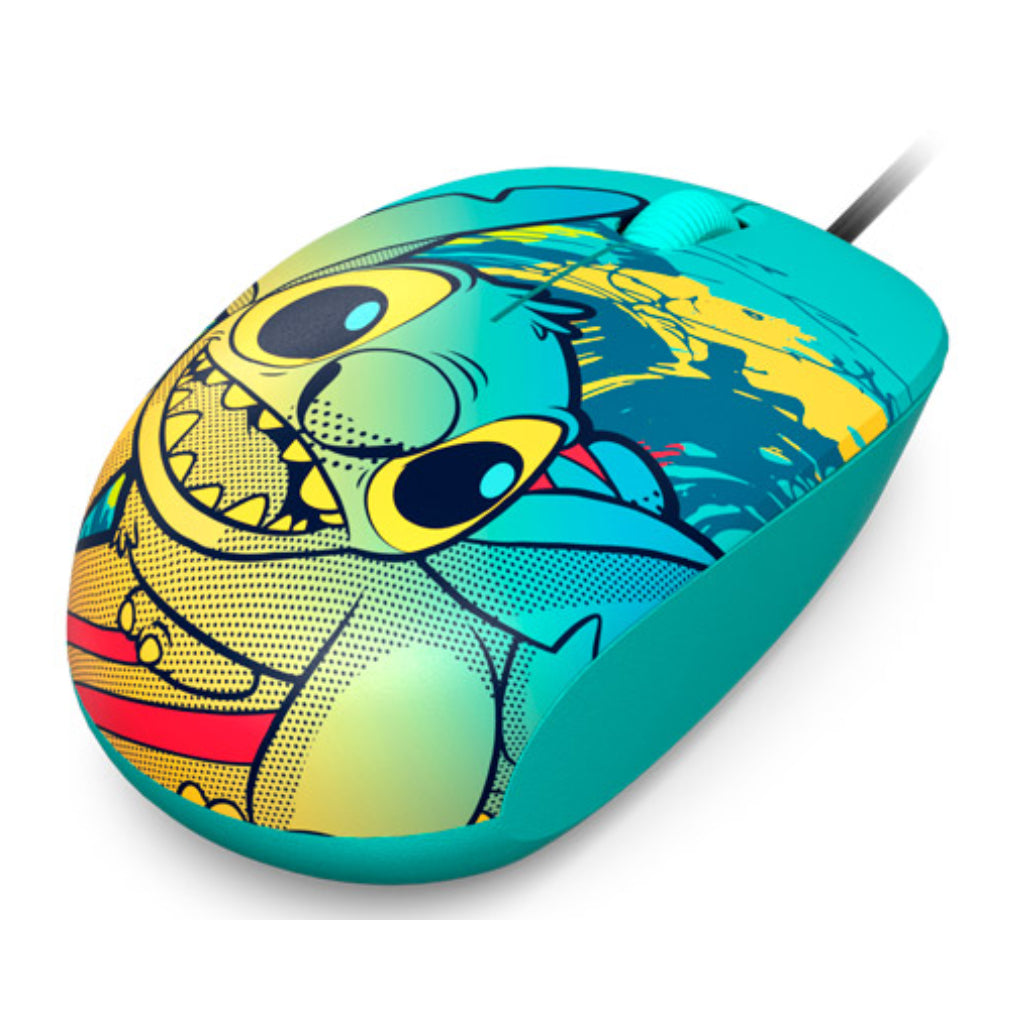 Mouse Alámbrico Disney Edición Stitch, XTM-D406ST-BL