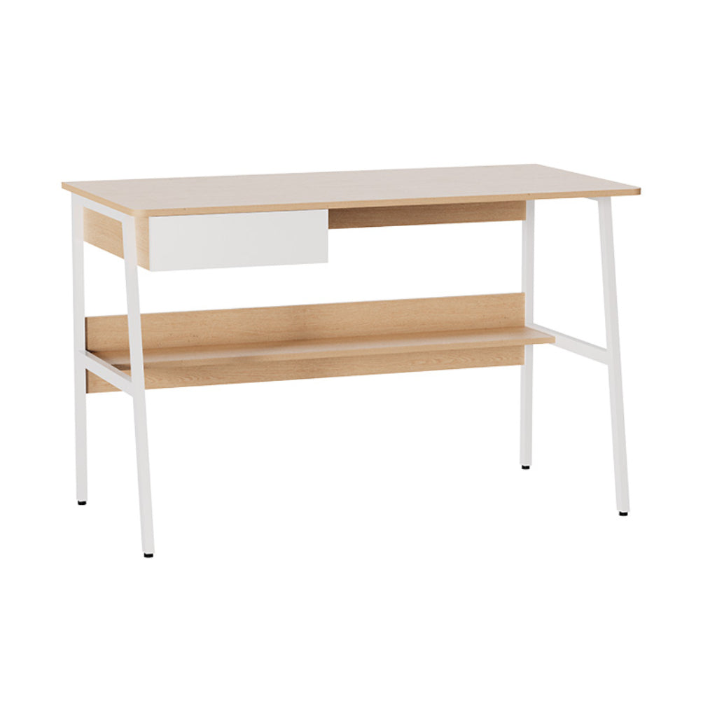 Mueble Escritorio de un Nivel con Gaveta y Estante (XTF-CD207)