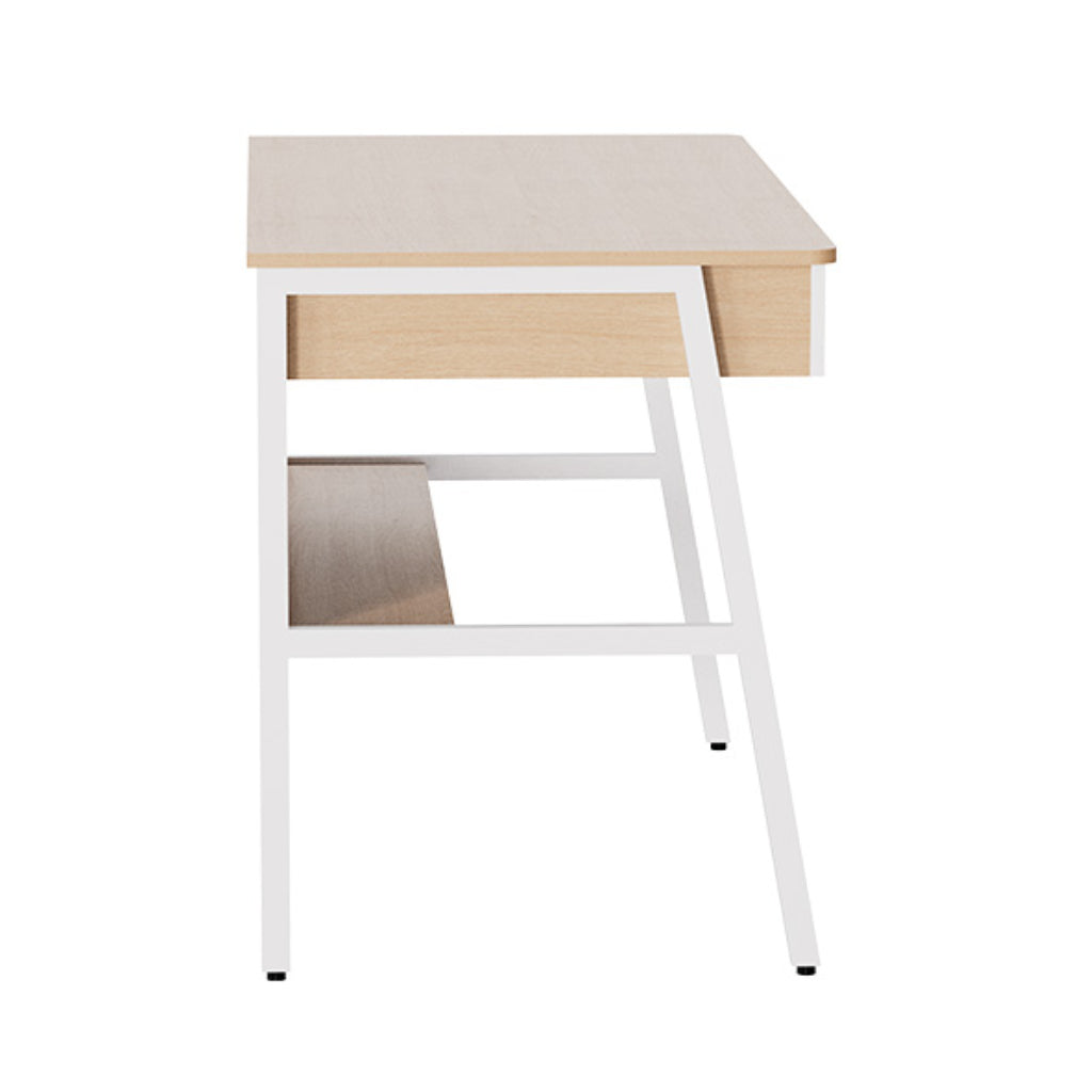 Mueble Escritorio de un Nivel con Gaveta y Estante (XTF-CD207)