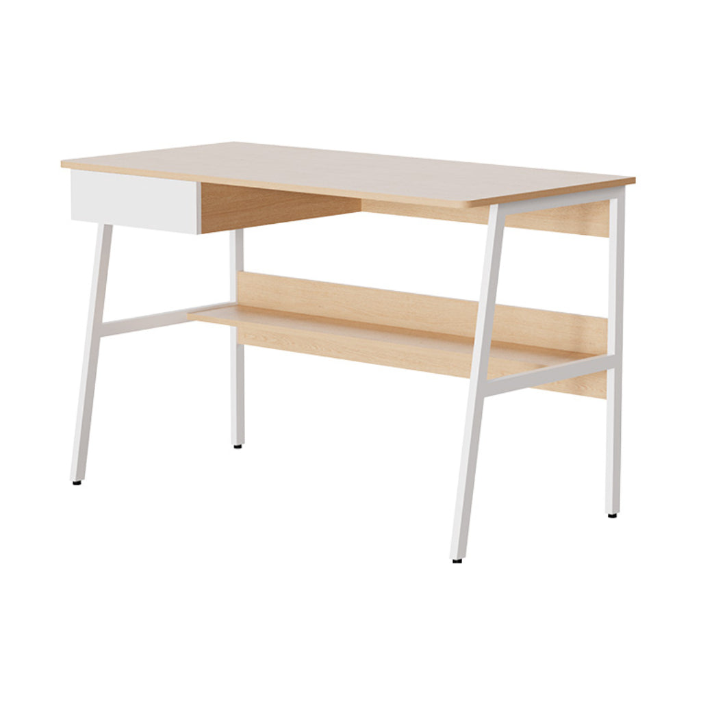 Mueble Escritorio de un Nivel con Gaveta y Estante (XTF-CD207)