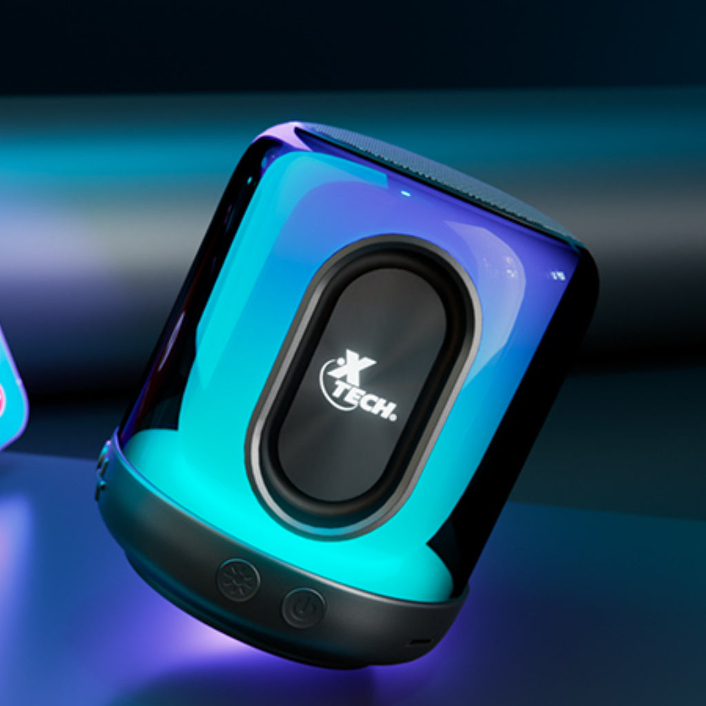 Parlante Inalámbrico Portátil BeatWave con Luces Led, XTS-617