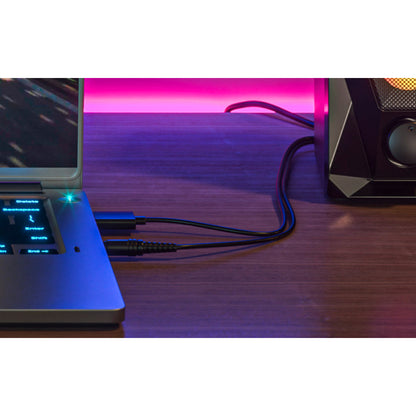 Parlantes Estéreo Multimedia con Luces LED FireShot, XTS-131