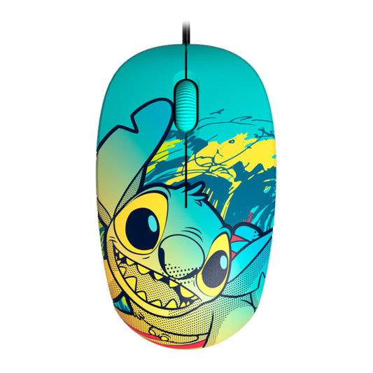 Mouse Alámbrico Disney Edición Stitch, XTM-D406ST-BL