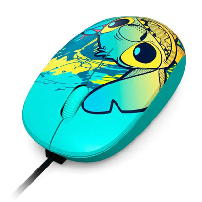 Mouse Alámbrico Disney Edición Stitch, XTM-D406ST-BL