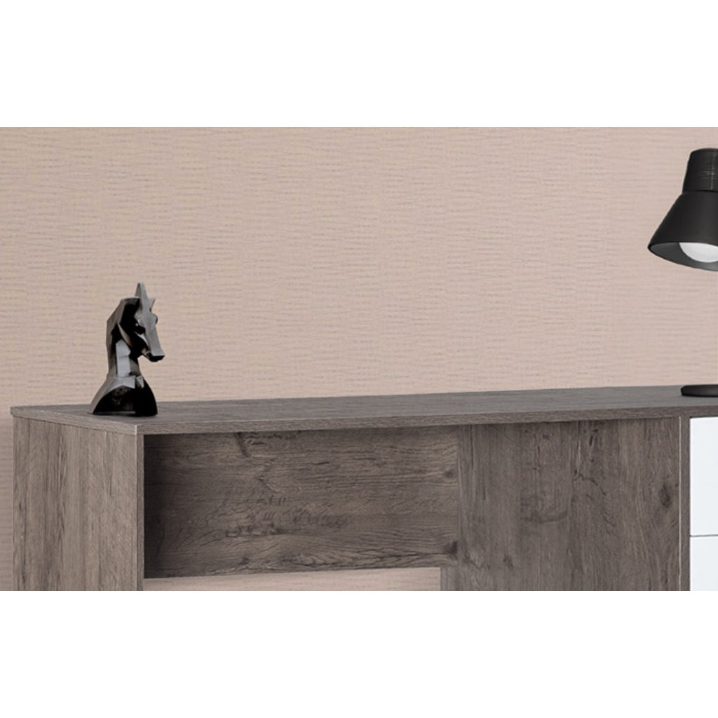 Mueble Escritorio de un Nivel con Gavetas y Gabinete con Puerta (XTF-CD208)