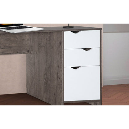 Mueble Escritorio de un Nivel con Gavetas y Gabinete con Puerta (XTF-CD208)