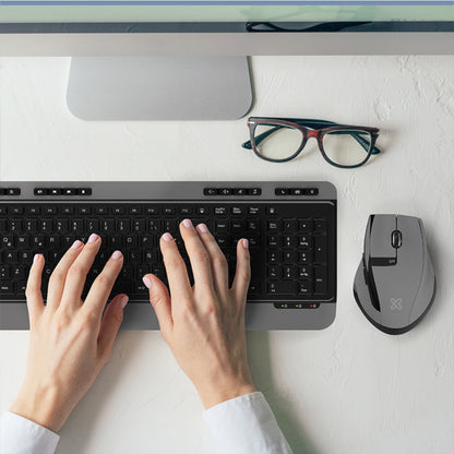 Set Teclado y Mouse Inalámbricos Magnifik KBK-520, 2 Piezas