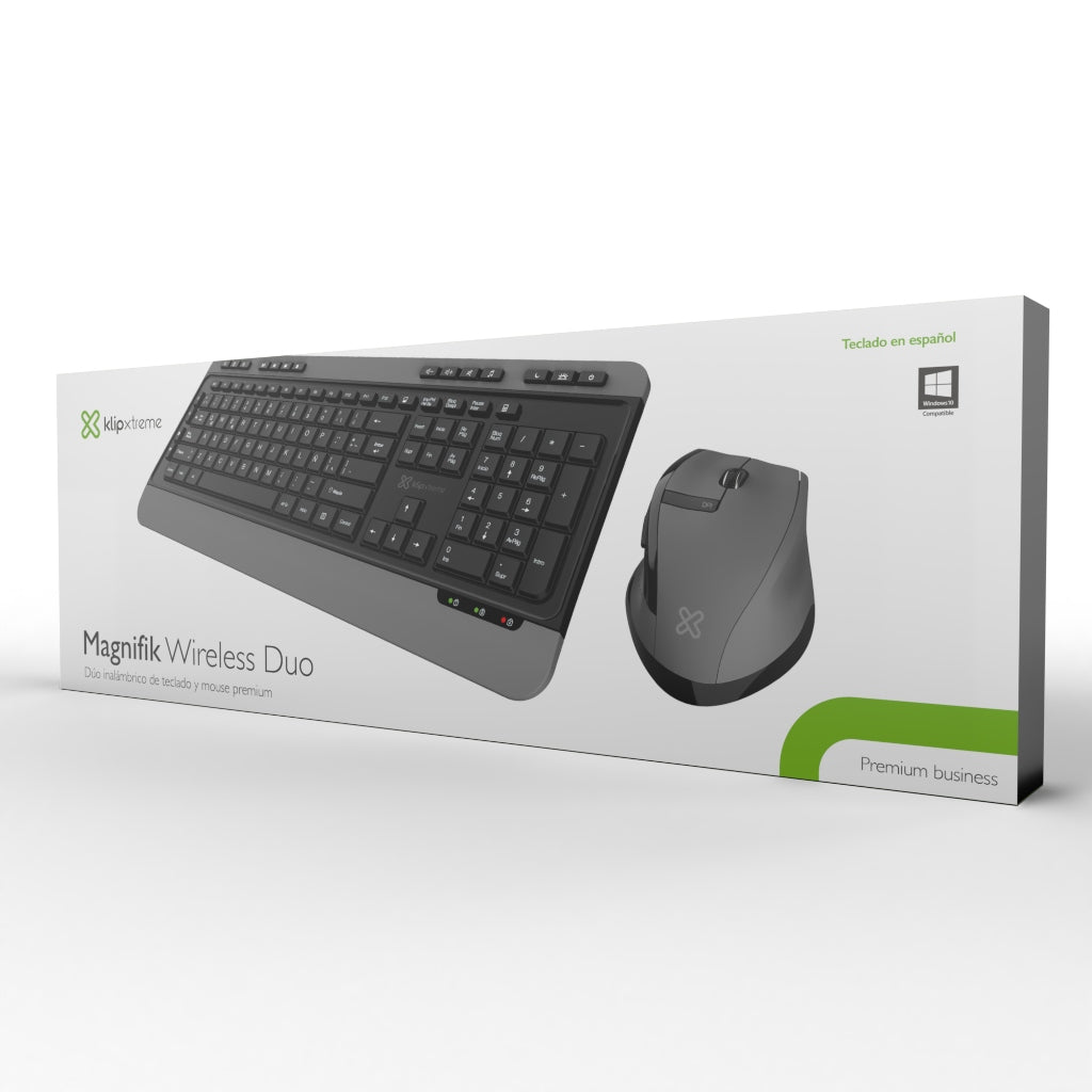 Set Teclado y Mouse Inalámbricos Magnifik KBK-520, 2 Piezas